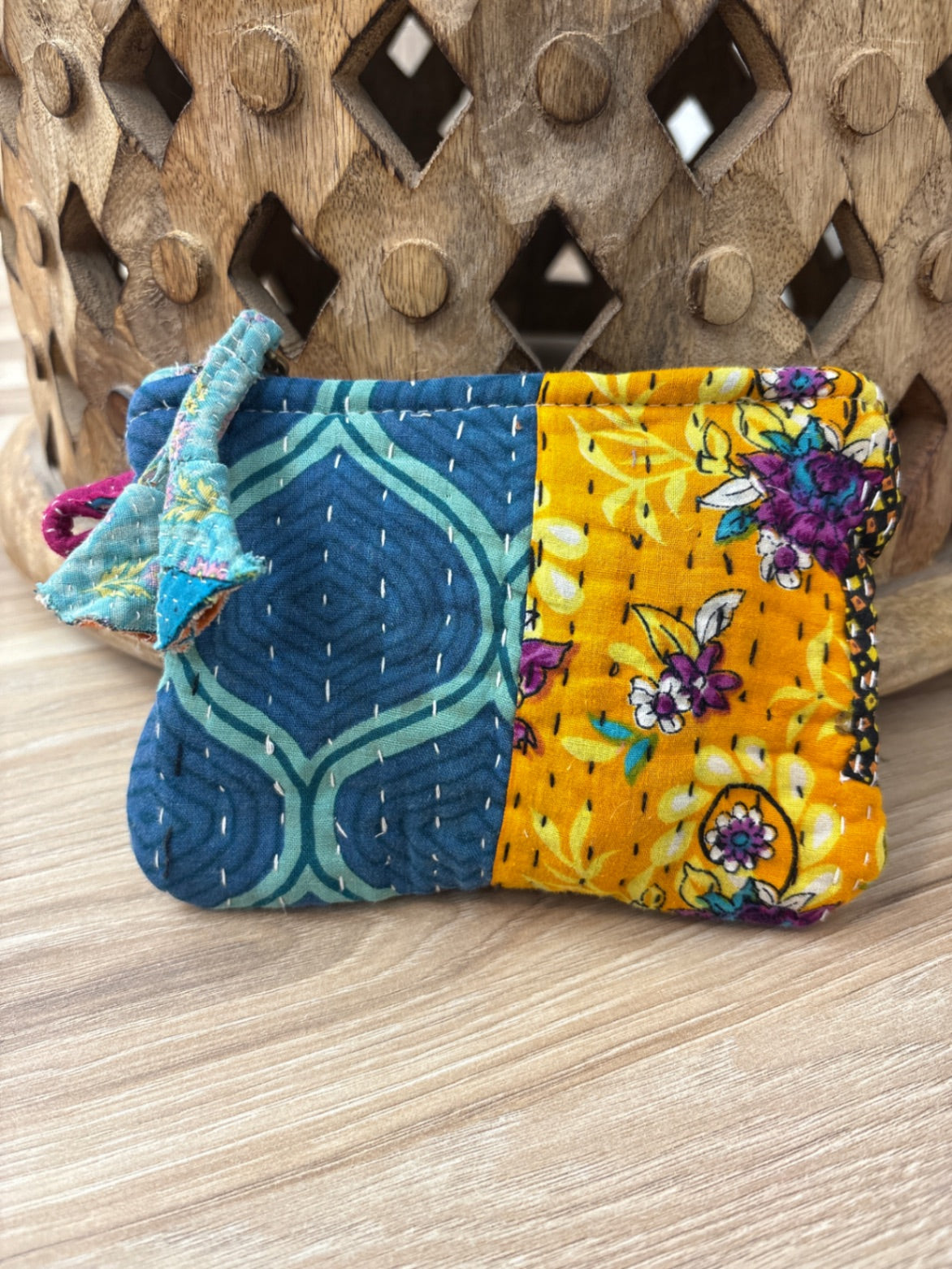 Small Vintage Kantha Pouch