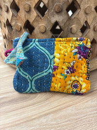 Small Vintage Kantha Pouch