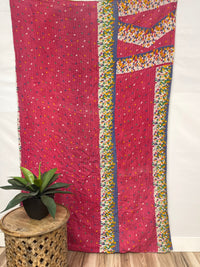 Vintage Cotton Kantha Quilt