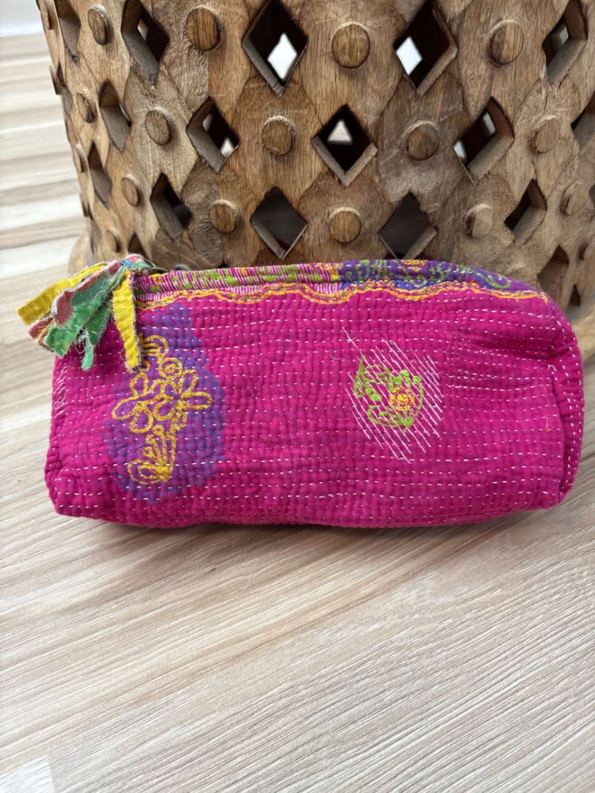 Medium Vintage Kantha Pouch