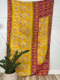 Vintage Cotton Kantha Quilt