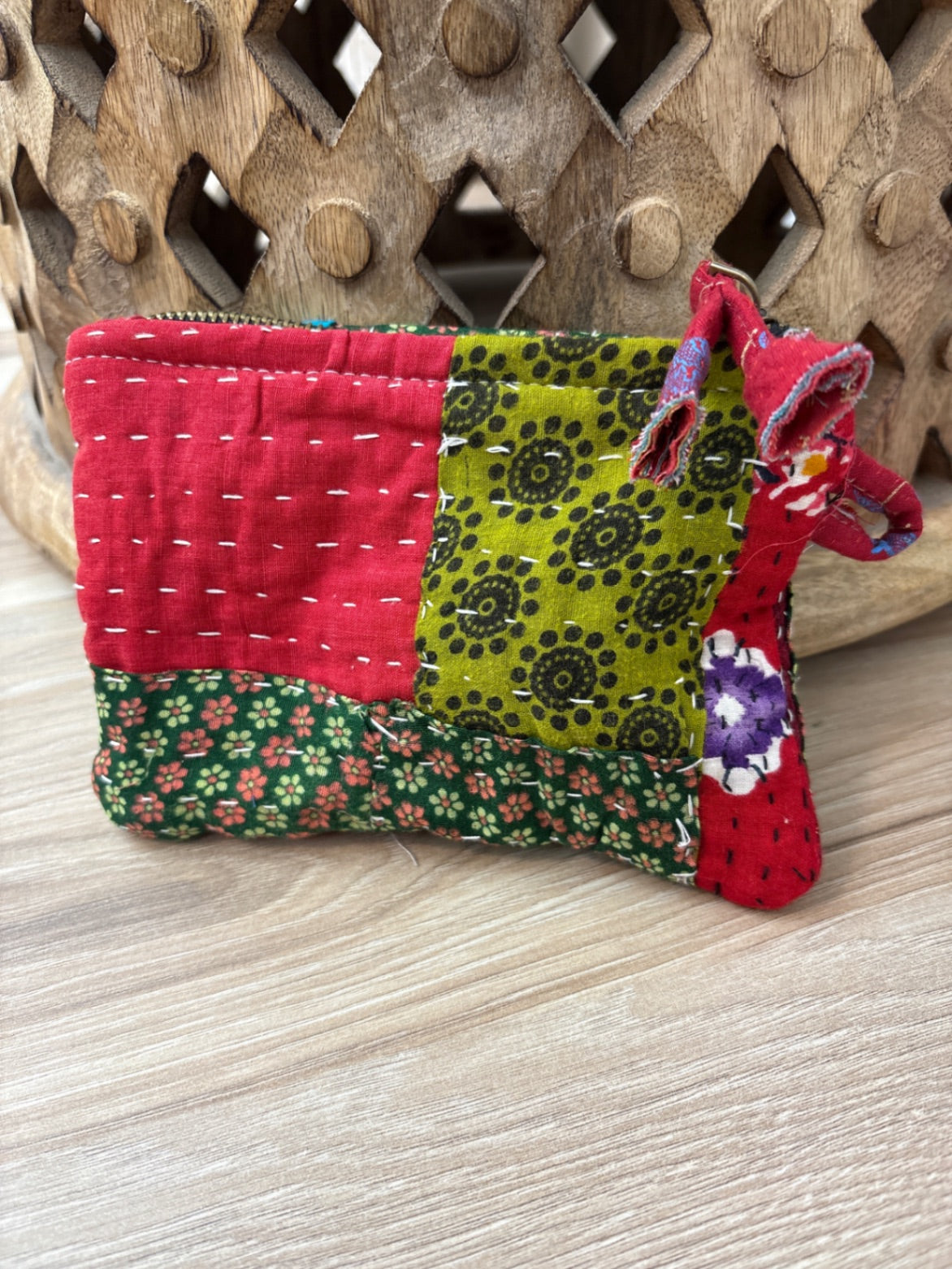 Small Vintage Kantha Pouch