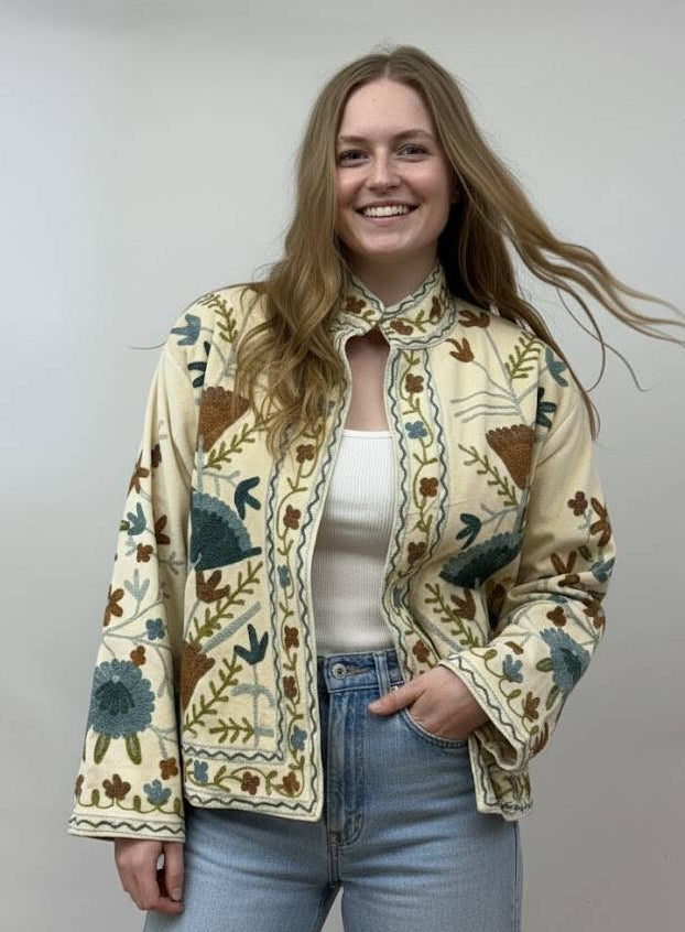 Ivory Embroidered Jacket