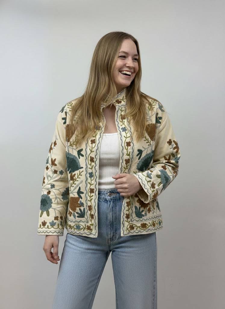Ivory Embroidered Jacket